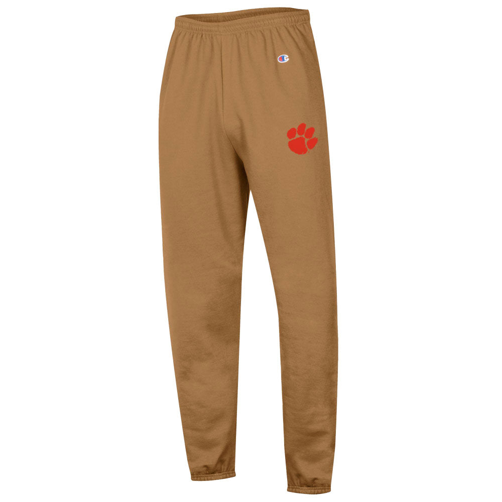 Clemson Champion Brown Powerblend Paw Sweatpants