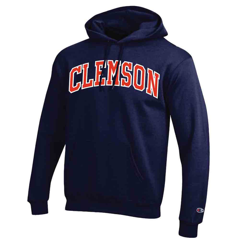 Clemson Champion Powerblend Hood - NAVY