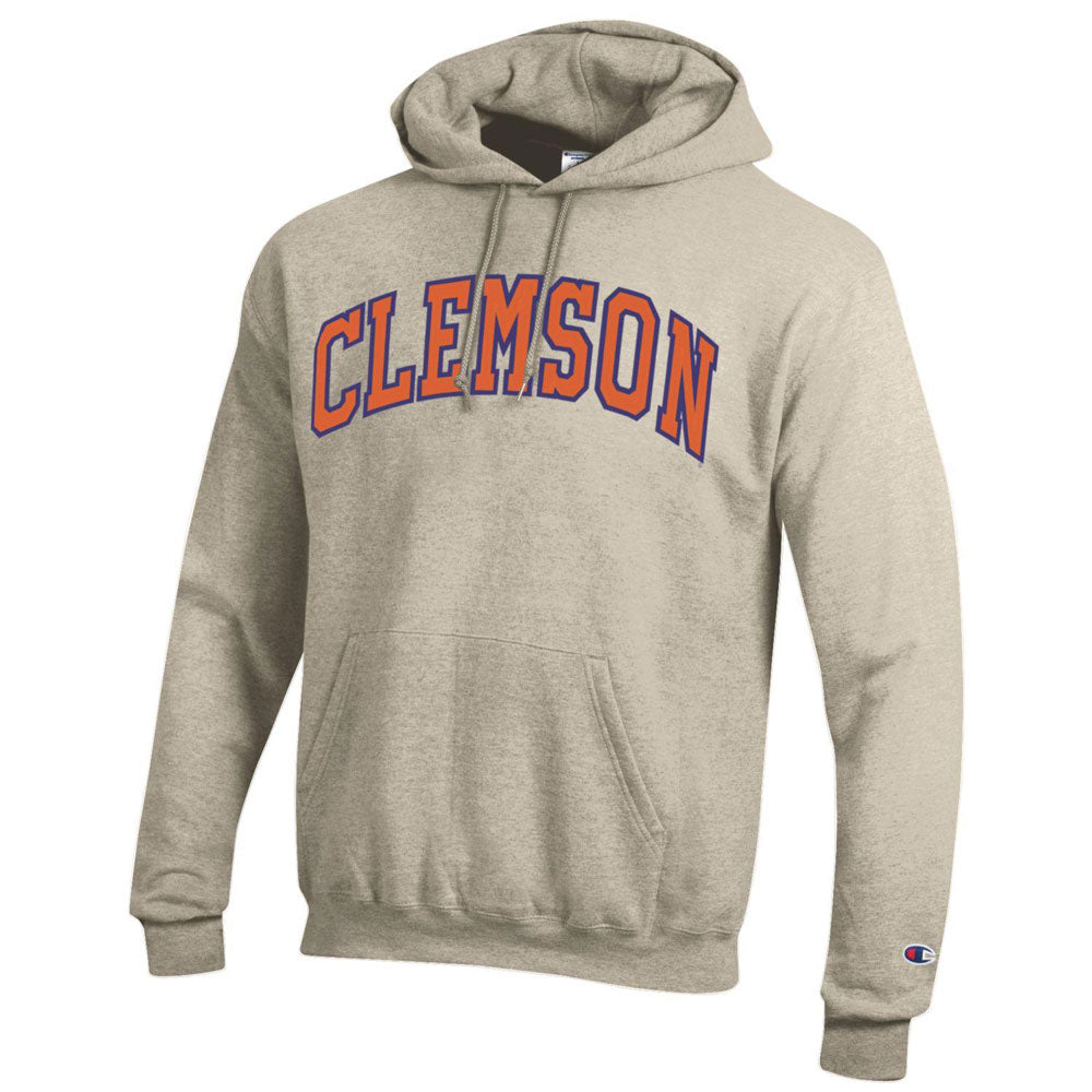 Clemson Champion Powerblend Hood - OATMEAL