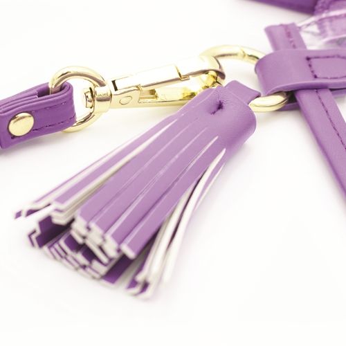 Clemson Clear and Purple Wristlet  - PURPLE