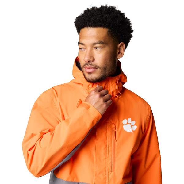Clemson Columbia Field Bound Waterproof Jacket - ORANGE