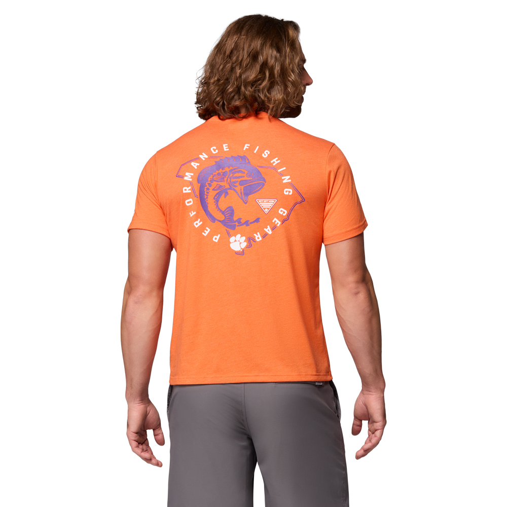 Clemson Columbia PFG Triblend Outdoor Tee - ORANGE