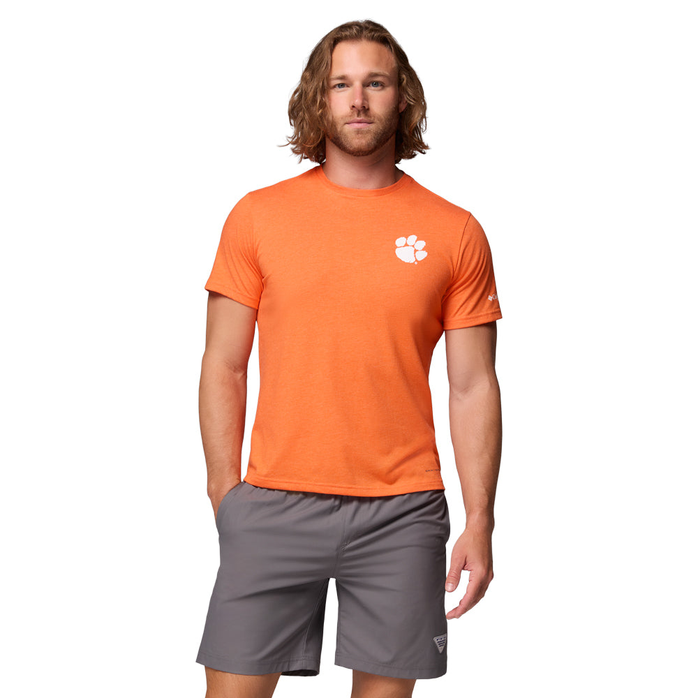 Clemson Columbia PFG Triblend Outdoor Tee - ORANGE