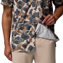 Clemson Columbia Super Slick Tide Camp Shirt - OLIVE