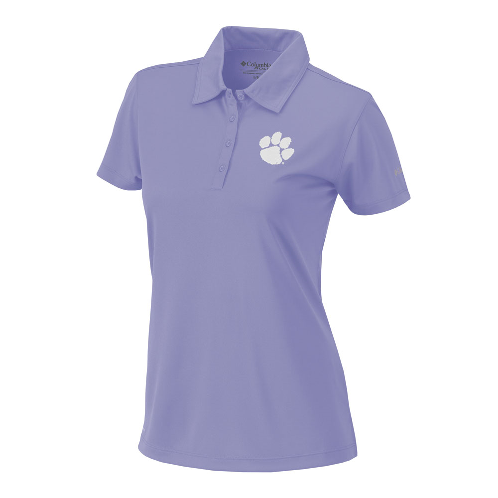 Clemson Columbia Women's Birdie Polo - LT PURPLE