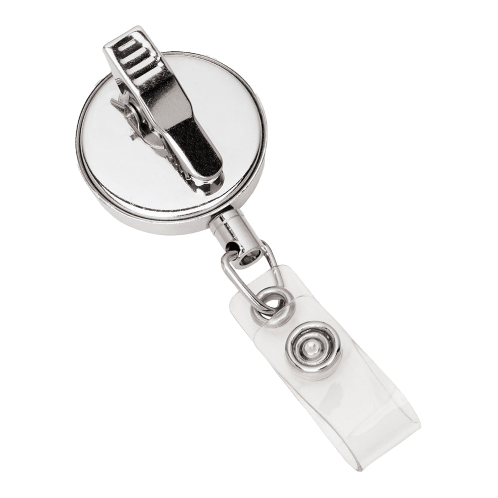 Clemson Metal Retractable Badge Reel