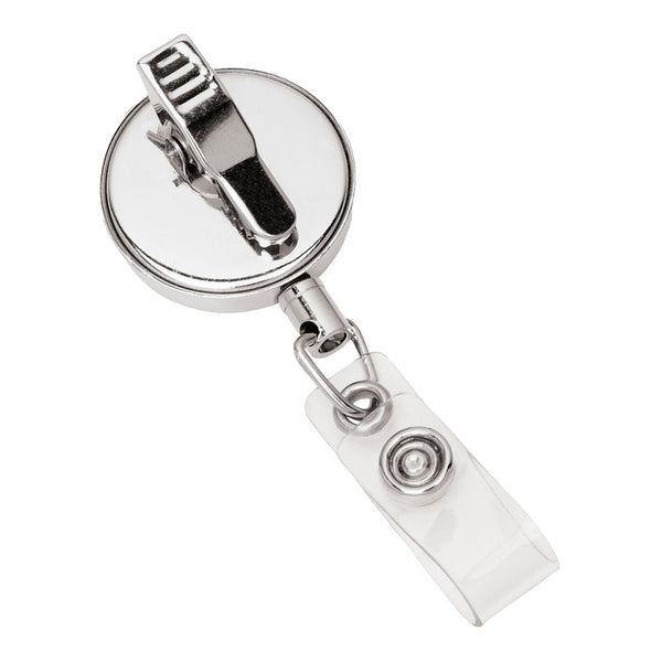 Clemson Metal Retractable Badge Reel