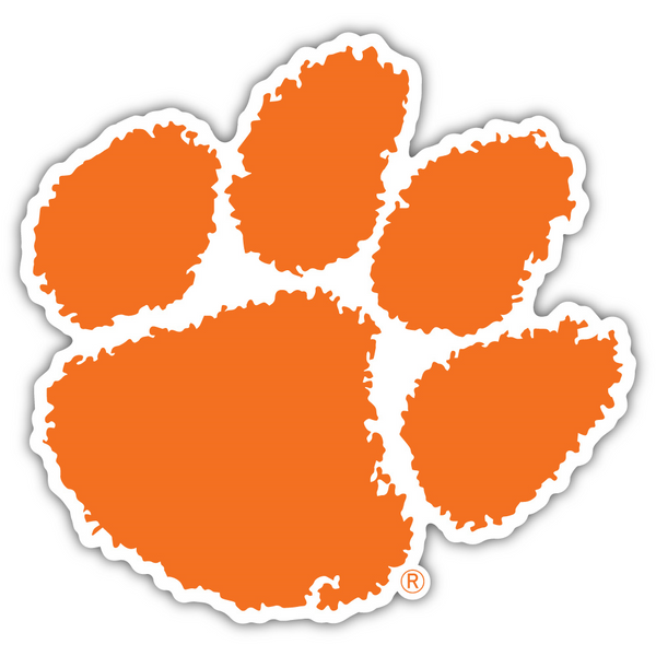 Clemson Mini Paw Decal - ORANGE