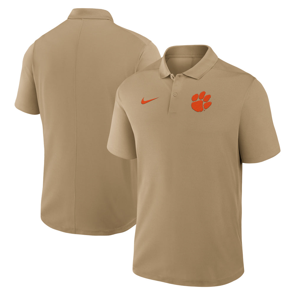 Clemson Nike Beige Victory Paw Polo