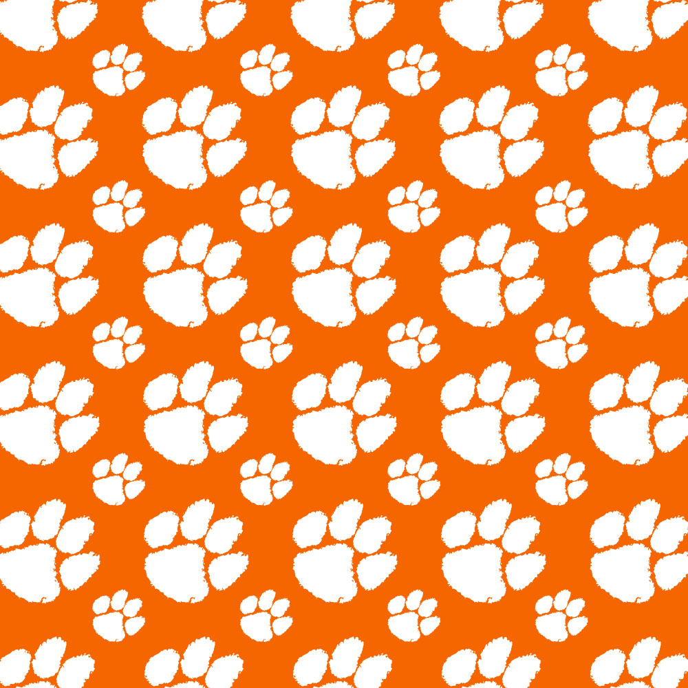 Clemson Paw Gift Wrapping Paper