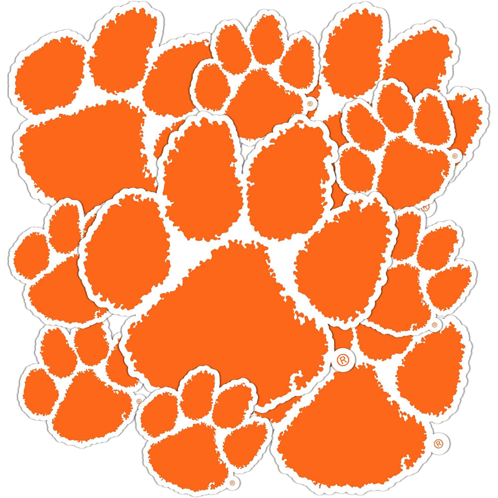 Clemson Paw Sticker Sheet