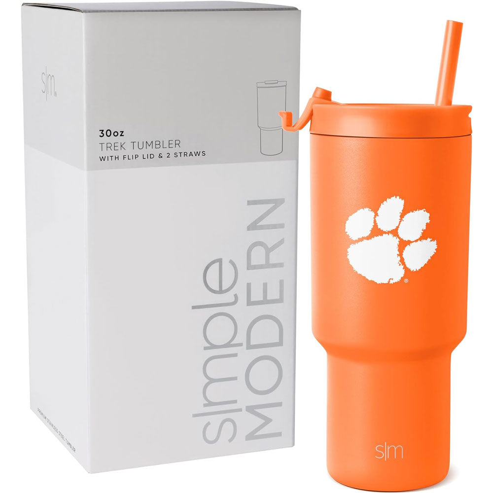 Clemson Simple Modern 30oz Trek Tumbler - ORANGE