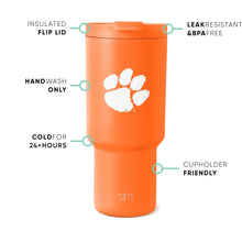 Clemson Simple Modern 30oz Trek Tumbler