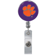 Clemson Tiger Paw ID Clips - PURPLE