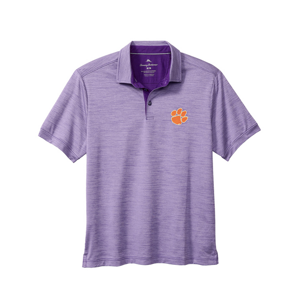 Clemson Tommy Bahama Sport San Raphael Polo - PURPLE