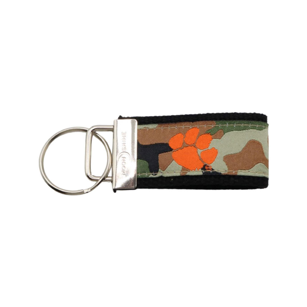Clemson Woven Paw Key Loop - CAMO