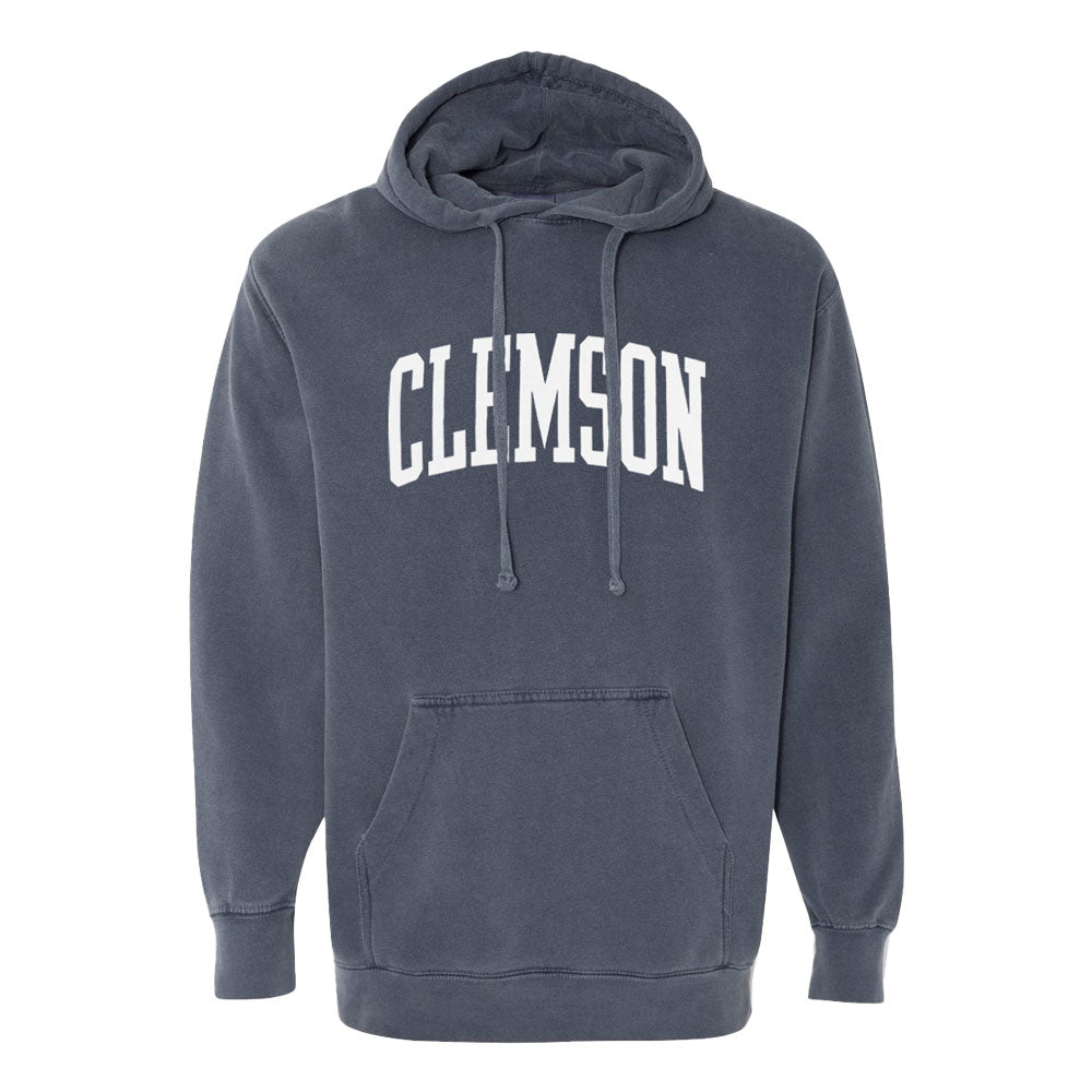 Tiger Sports Shop Arch Pigment Hoodie  - DENIM