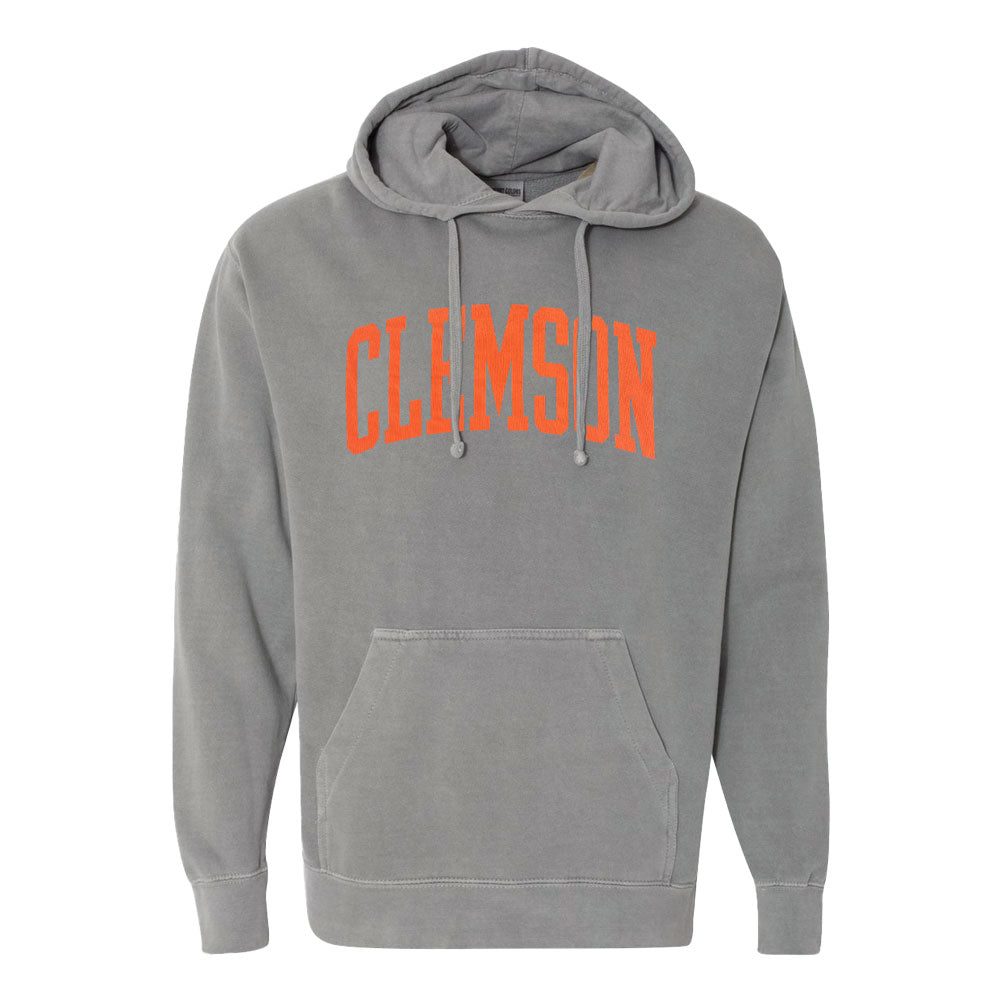 Tiger Sports Shop Arch Pigment Hoodie  - MD GREY