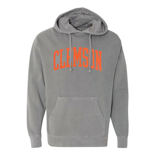 Tiger Sports Shop Arch Pigment Hoodie  - MD GREY