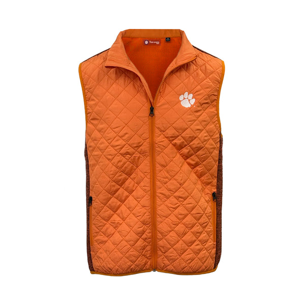 Tiger Sports Shop Polyester Quilted Vest - ORANGE