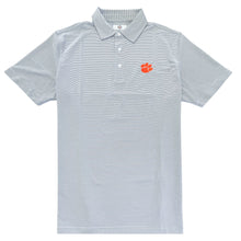 Tiger Sports Shop Two Tone Mini Stripe Polo  - LT GREY