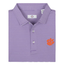 Tiger Sports Shop Two Tone Mini Stripe Polo  - PURPLE