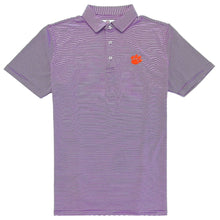 Tiger Sports Shop Two Tone Mini Stripe Polo  - PURPLE