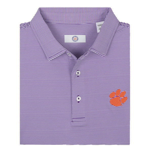 Tiger Sports Shop Two Tone Mini Stripe Polo