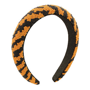 Beaded Tiger Stripe Headband