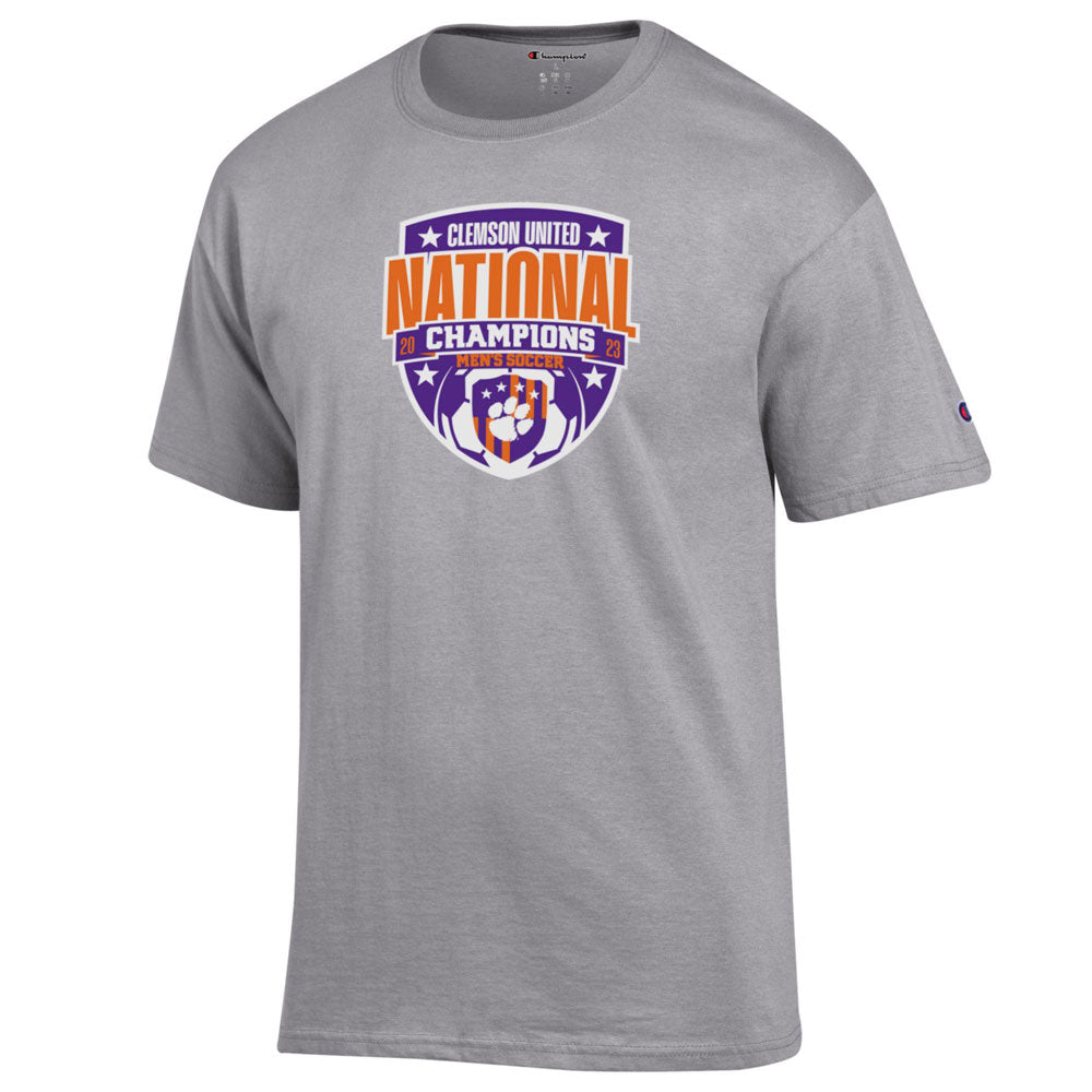 Clemson 2023 Men's Soccer National Champion Logo Tee