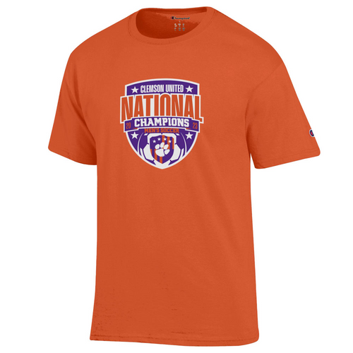 Clemson 2023 Men's Soccer National Champion Logo Tee