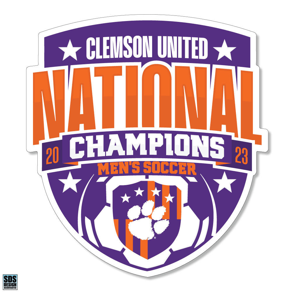 Clemson 2023 Men's Soccer National Championship Logo Magnet 