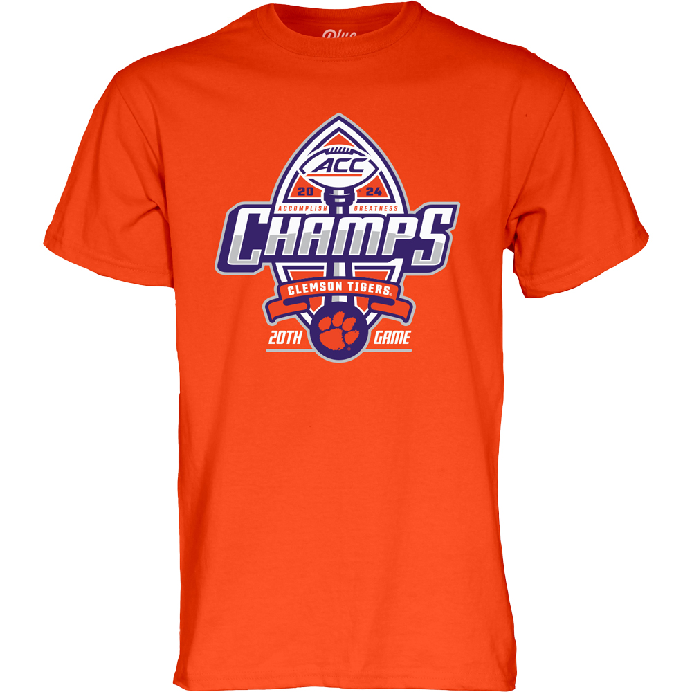 Clemson 2024 ACC Championship Locker Room Tee - ORANGE