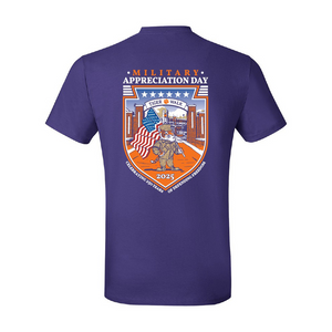 Clemson 2025 Military Appreciation Day Tee - PURPLE