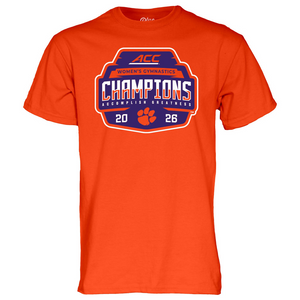 Clemson 2026 ACC Champions Gymnastics Locker Room Tee - ORANGE