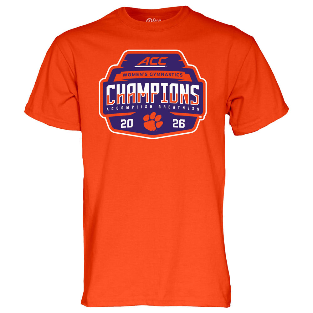 Clemson 2026 ACC Champions Gymnastics Locker Room Tee