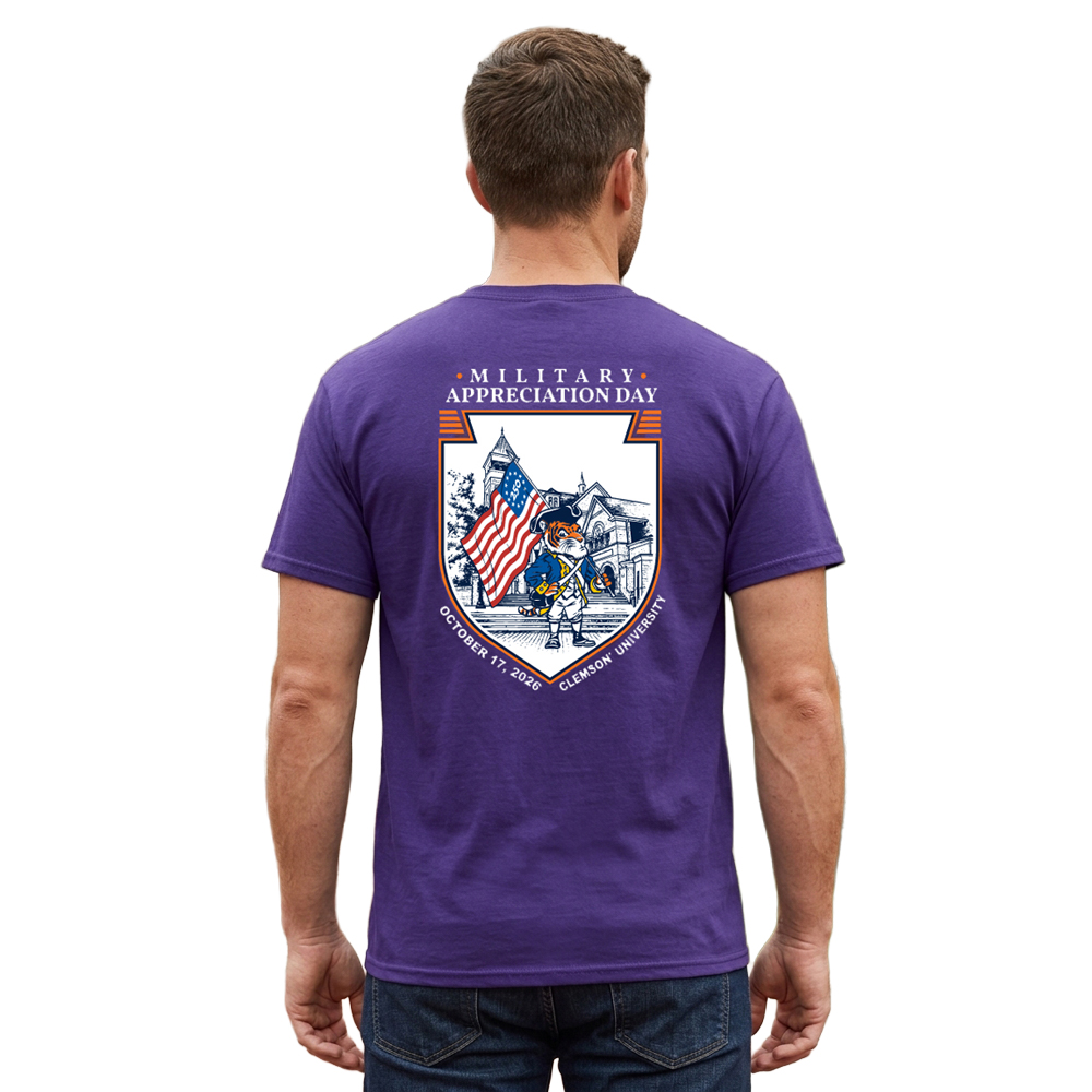 Clemson 2026 Military Appreciation Day Tee - PURPLE
