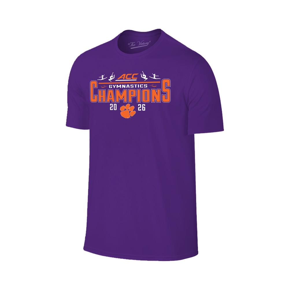 Clemson Youth 2026 ACC Champions Gymnastics Tee - PURPLE