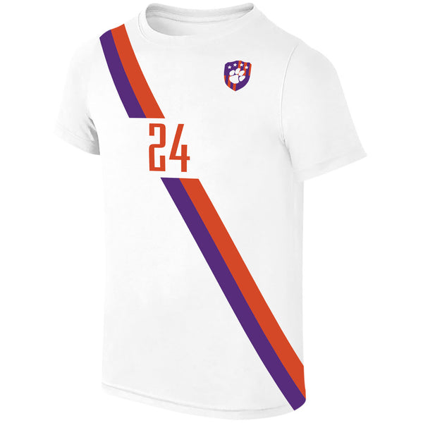 Clemson 2027 Youth Soccer Jersey - WHITE