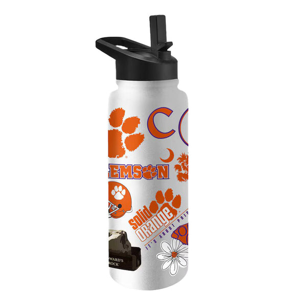 Clemson 34oz Native Quencher Bottle