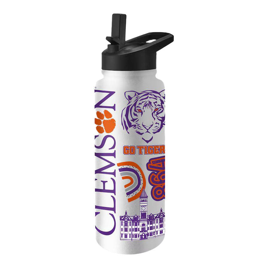 Clemson 34oz Native Quencher Bottle