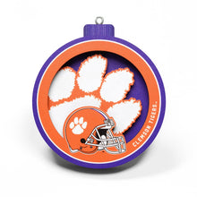 Clemson 3D Paw Ornament