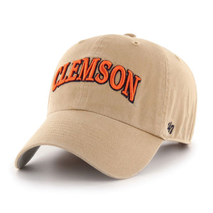 Clemson '47 Archie Clean Up Cap - KHAKI