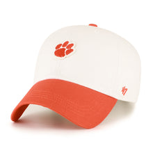 Clemson '47 Contemporary Small Paw Clean Up Hat - WHITE