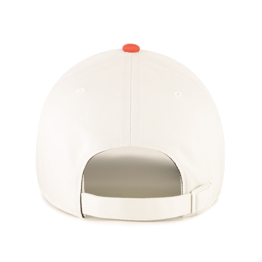 Clemson '47 Contemporary Small Paw Clean Up Hat - WHITE