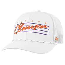 Clemson '47 Downburst Trucker Cap - WHITE