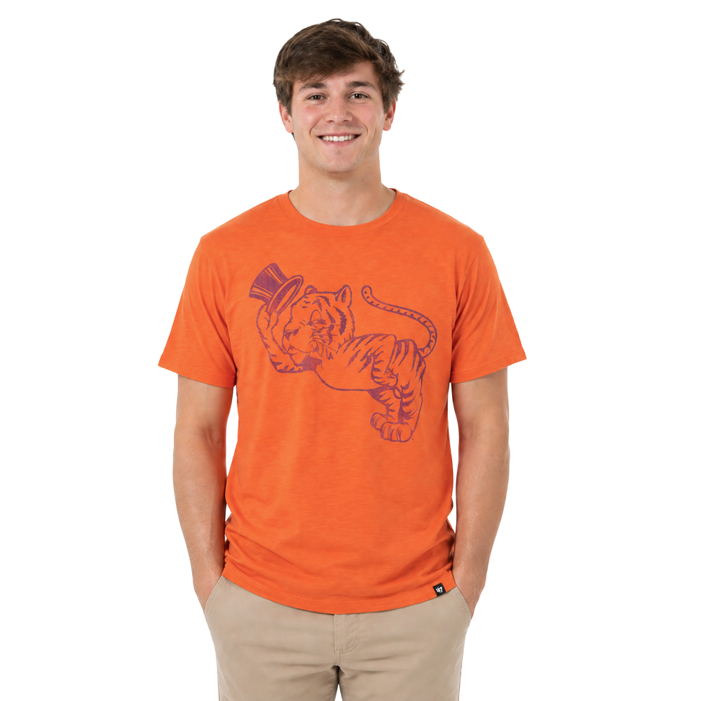 Clemson '47 Gentleman Tiger Scrum Tee - ORANGE