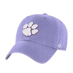 Clemson ’47 Lavender Paw Cleanup Cap - LT PURPLE