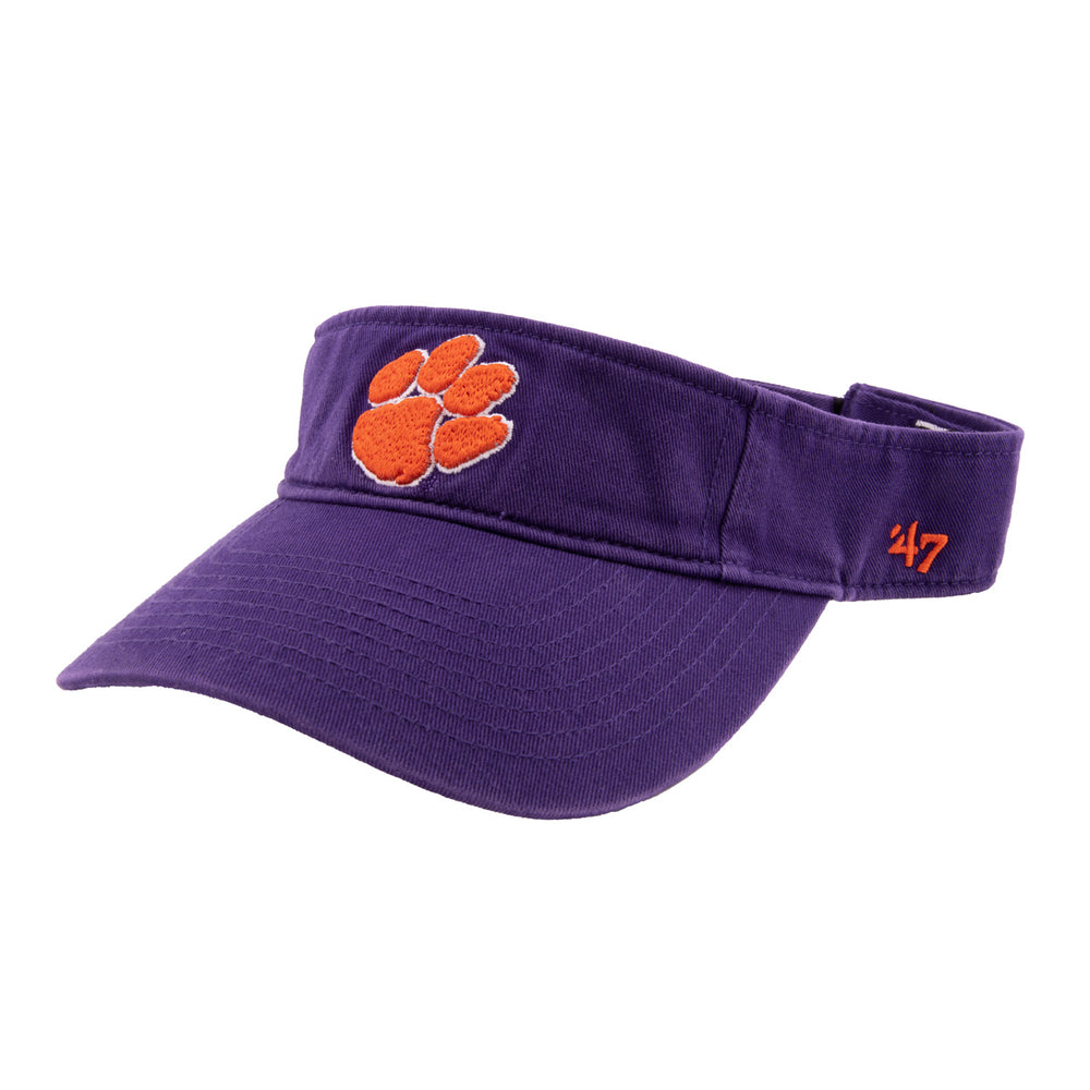 Clemson '47 Paw Visor - PURPLE