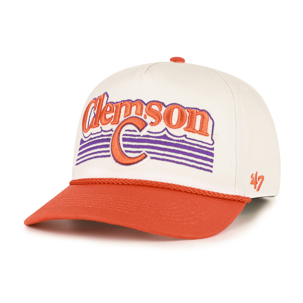 Clemson '47 Scripty Fade Rope Hitch Hat - WHITE